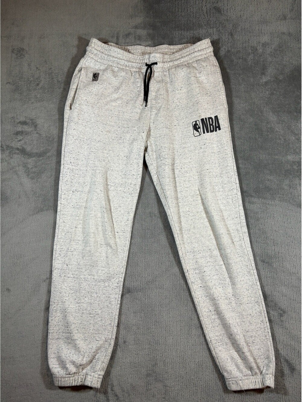 NBA Gray Jogger Sweatpants Athletic Pants with NBA Logo Basketball Size Large